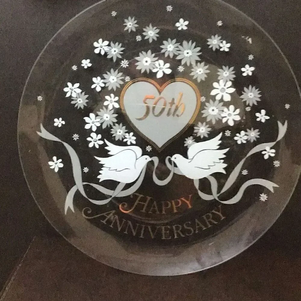 Platter 50th anniversary serving platter